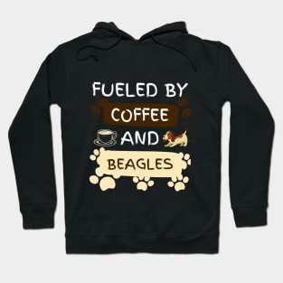 Fueled by Coffee and Beagles Hoodie